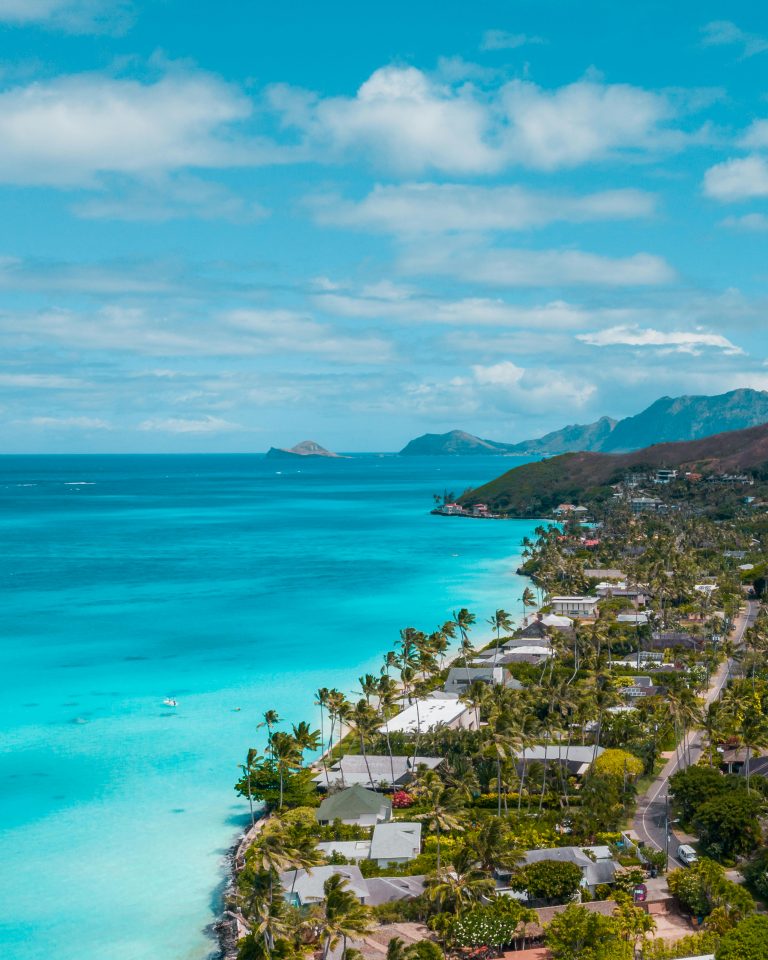 Marine blue waters of Fiji Ocean