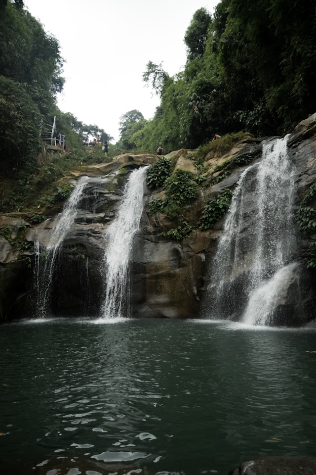 View of a waterfall in Philippines