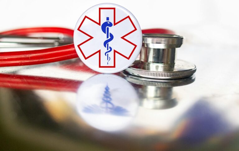 Stethescope with medic label